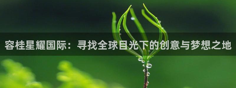 赢彩网3登陆：容桂星耀国际：寻找全球目光下的创意与梦想之地